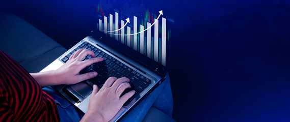Business, Finance and Investment, data analysis concept, business planning, market research,...