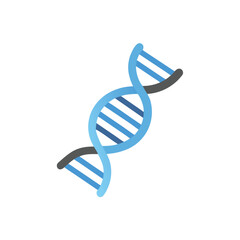 dna strand on white background