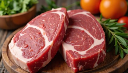 Fresh Red Meat Ready for Cooking