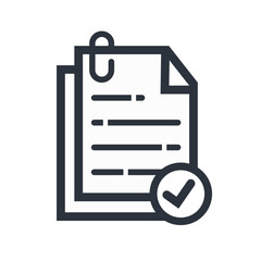 Vector Editable stroke.linear style sign for use web design,logo.Symbol illustration. attachment icon. 