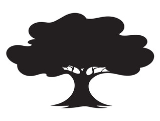 Juniper tree evergreen icon silhouette in nature 2D vector line art style  