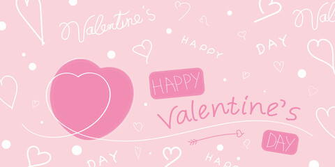 Valentine's Day card with hand-drawn lettering and cute greetings, perfect for brochures, weddings and birthday. Vector. Illustration. Image. Template. Cover. Heart image. Congratulations. Love.

