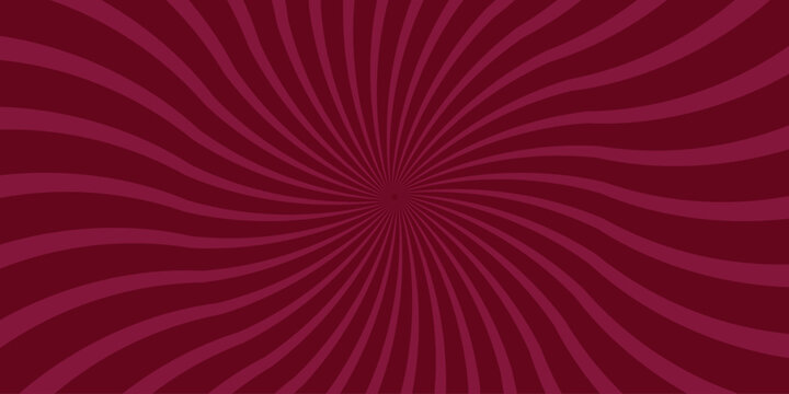 A rich burgundy background with a swirling radial pattern of darker burgundy lines emanating from the center creating a dynamic vortex effect for graphic design and abstract art