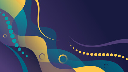 Beautiful art background with wavy shapes. Beautiful composition of overlapping smooth translucent shapes, wavy stripes. template for your projects. 