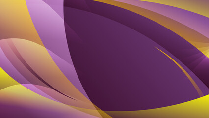 Elegant background in purple and orange tones. Beautiful composition of overlapping smooth translucent shapes, wavy stripes. template for your projects. 