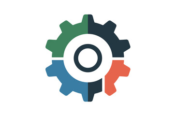 Technical Gear Mechanism Icon  