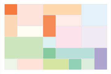 Minimalist Pastel Geometric Block Pattern Design