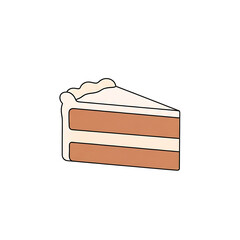 simple cake illustration