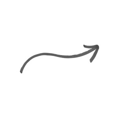 Hand drawn vector arrow doodle on transparent background. Design element vector illustration. 