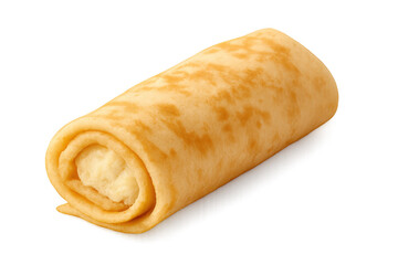 Rolled crepe with sweet cheese curd filling