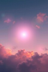 sunset sky with clouds