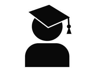 Modern abstract geometric design featuring a stylized human figure in bold red and blue tones