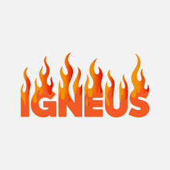 Igneus logo a fiery and energetic branding design