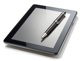 Modern digital tablet with a sleek pen resting on its screen