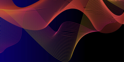 lines wave modern Technology abstract lines on white background. Undulate Grey Wave Swirl. Various geometric monochrome printing raster patterns made of simple dots. Vector illustration.