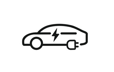 Electric Car Charging Station. Electric car refueling icon symbol. EV car, Green hybrid vehicles charging . 