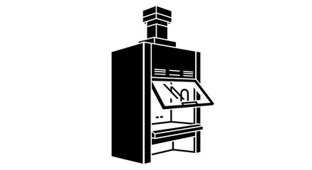 Illustration of a Fume Hood for Laboratory Safety and Ventilation.