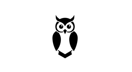 Stylized Owl Illustration with Sharp Details.