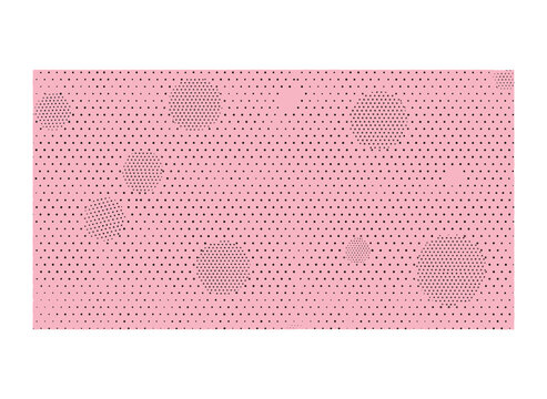 A vector illustration featuring an abstract pink background, designed as a decorative banner with a Lol surprise doll girlish theme, suitable for an invitation card template