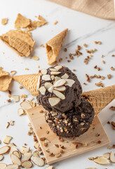 Conos de Helado de Chocolate