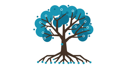 Minimalist Flat Design: AI-Driven Business Strategy and Future Tech Solutions