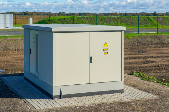 New 10kV medium voltage compact transformer substation installed for power distribution