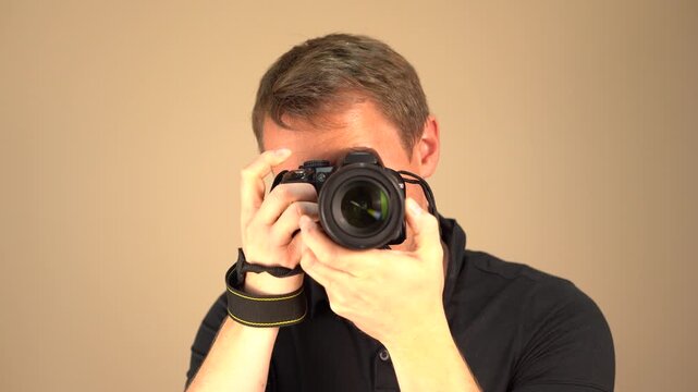 photographer with camera