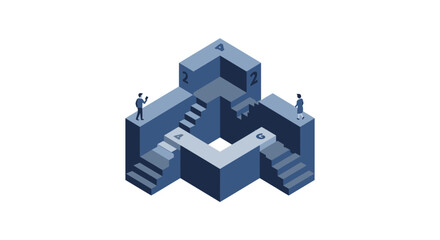 Fototapeta premium Defined Objectives: Visual Roadmap for Achieving Business Milestones and Next-Level Growth