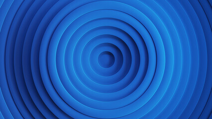 Abstract geometric background with blue circles 3D render