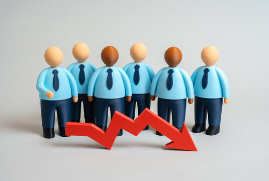 Reduction of staff. Reduction of labor costs. Business restructuring, unemployment risk, and optimization of corporate resources during economic downturns