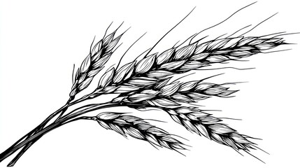 Wheat ears illustration