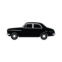 Fototapeta premium vintage car isolated on white background