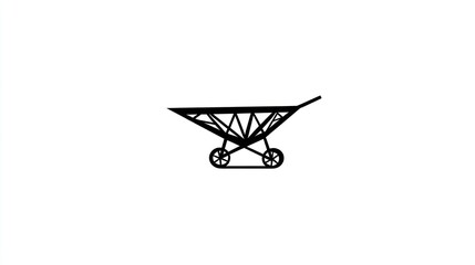 Simple garden cart illustration