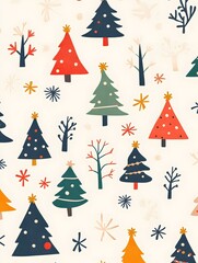 Obraz premium symbol of Christmas repeating line pattern