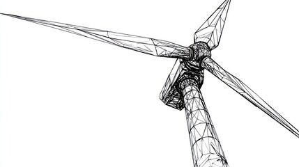 Wind turbine wireframe design