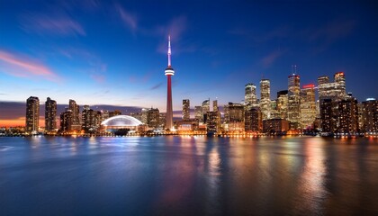 Obraz premium toronto cityscape at night