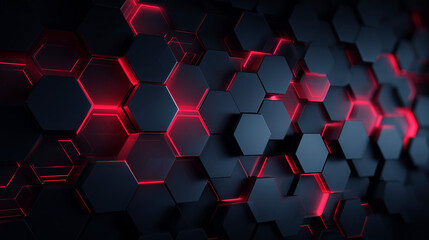 abstract background with hexagons