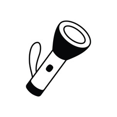 Torch icon clean and modern vector illustration