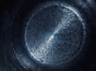 Water is boiling in a pot. Background image close-up