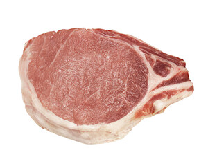 Pork isolated on white background