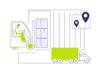 Load unit formation abstract concept vector illustration.