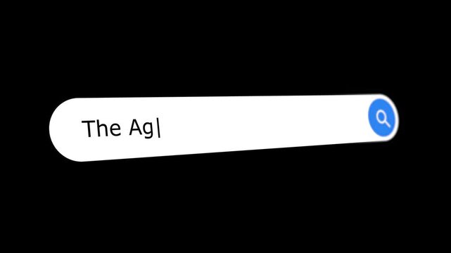 The Age of Automation typing internet browser search bar