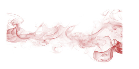 Red smoke rising against dark backdrop creates a mysterious abstract and dreamlike effect Stock