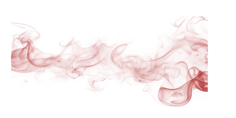 Red smoke rising against dark backdrop creates a mysterious abstract and dreamlike effect Stock