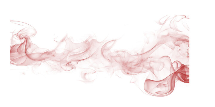 Red smoke rising against dark backdrop creates a mysterious abstract and dreamlike effect Stock - Powered by Adobe