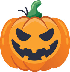 halloween pumpkin isolated on white