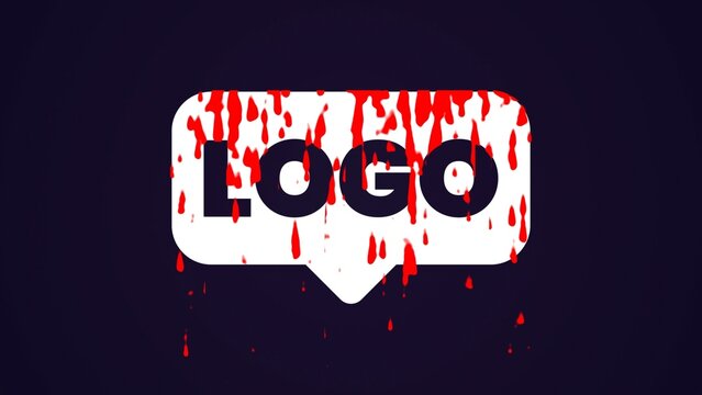 Playful Blood Drip Logo Reveal