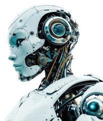 Fototapeta premium PNG Tech robot transportation futuristic.