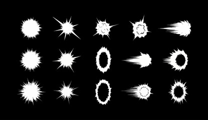 vector illustration of a set of floral elements