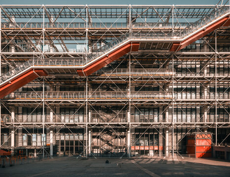 Paris, France: modern facade of Centre Pompidou